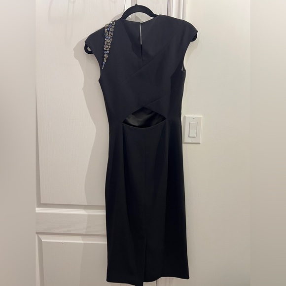 Ted Baker Black Cocktail Dress with Sleeveless and Embellished Ted Size 1 | US 4 - Picture 2 of 4